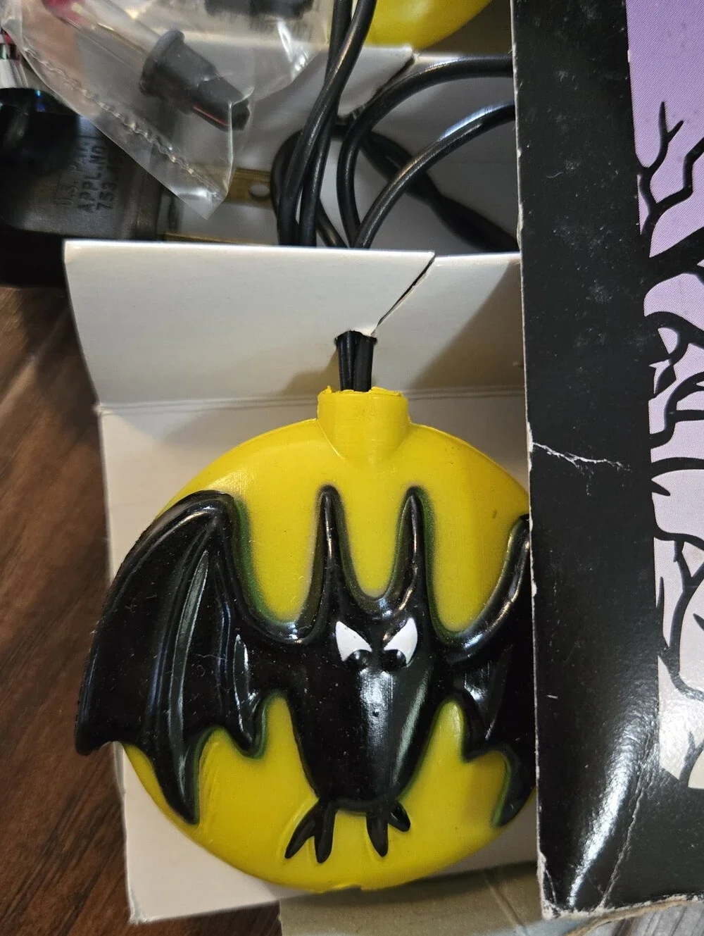 Fright Sights 90s Halloween String Lights Bats And Moon